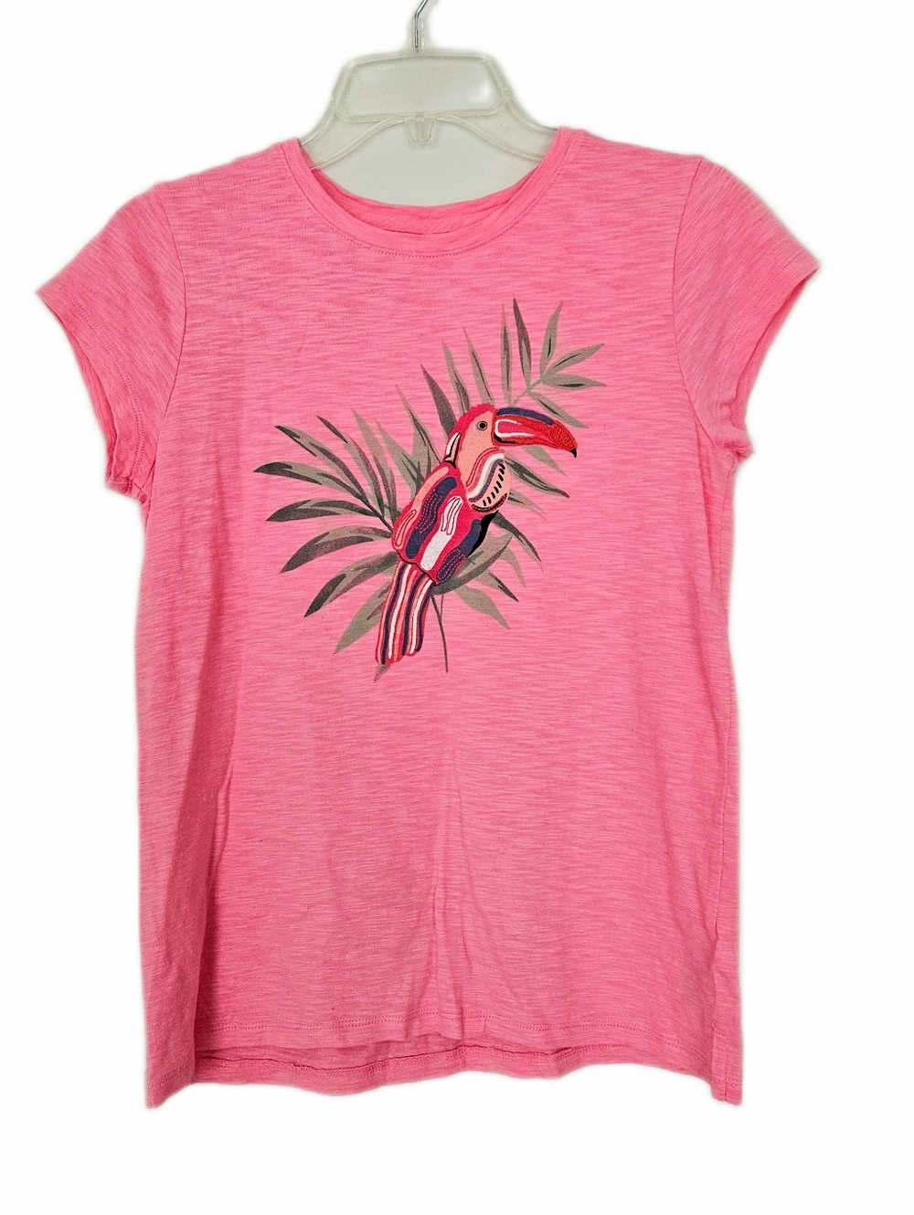 Talbots Pink Toucan Tee Women's XS